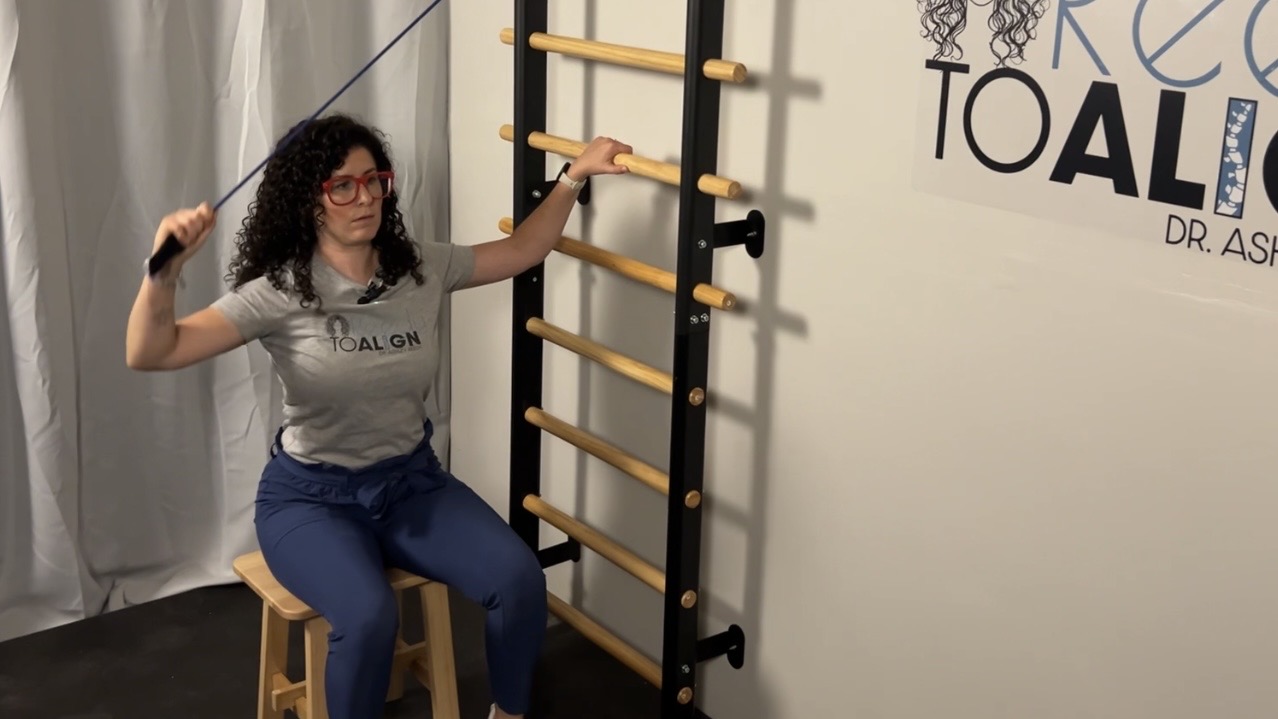 Scoliosis-specific breathing and alignment education